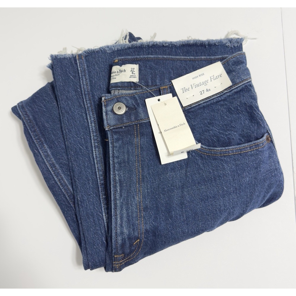 Abercrombie & Fitch The Vintage Flare High Rise Jeans Women's 27/4R Curve Love